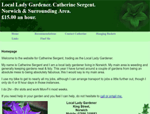 Tablet Screenshot of localladygardener.co.uk